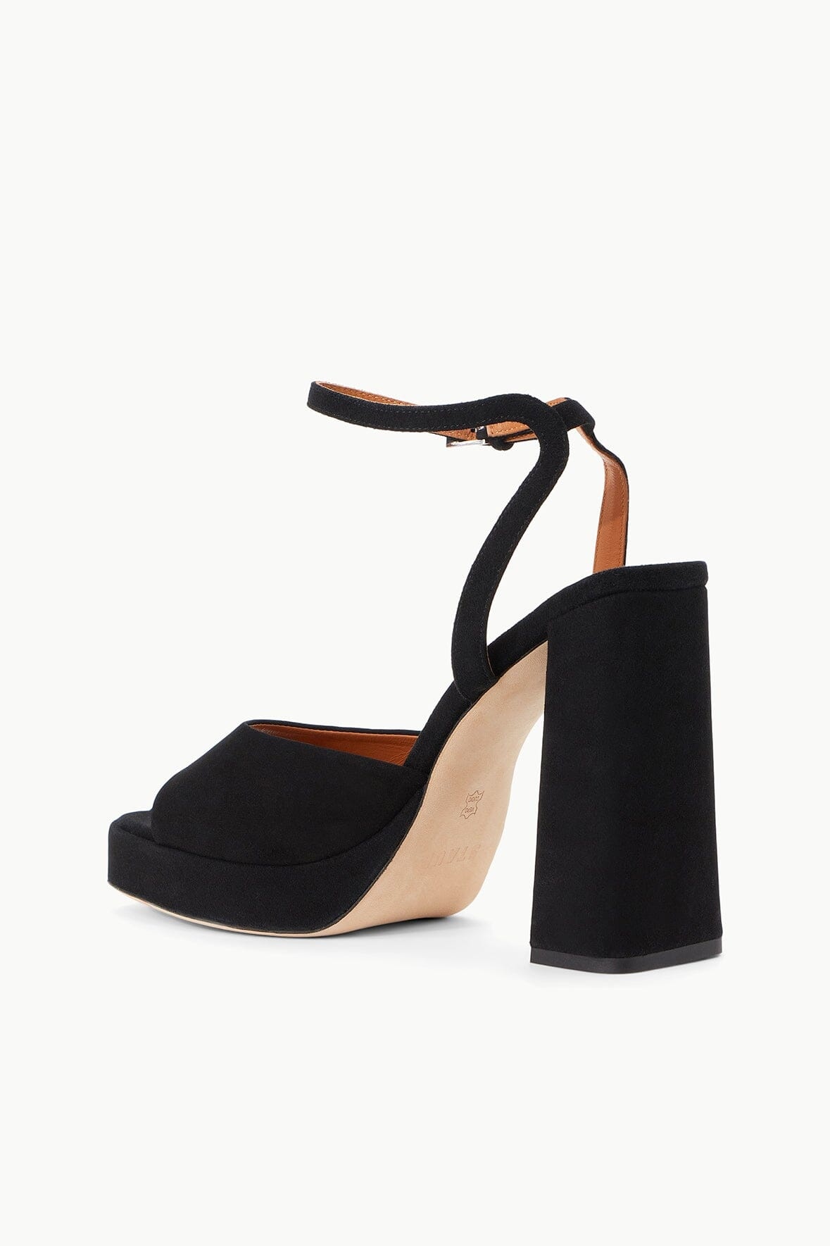 STAUD SOLANGE PLATFORM BLACK SUEDE - 4