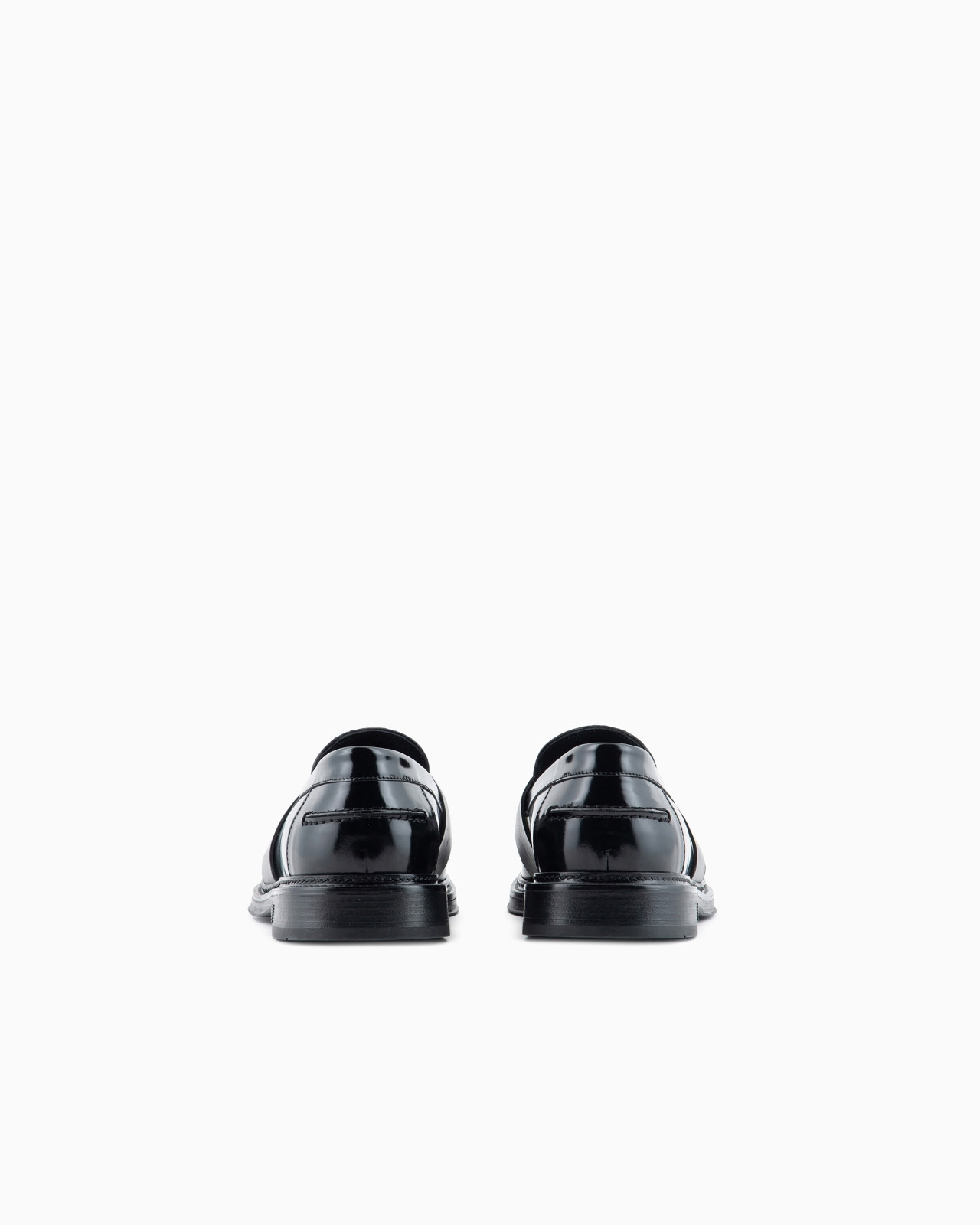 Brushed leather loafers - 4