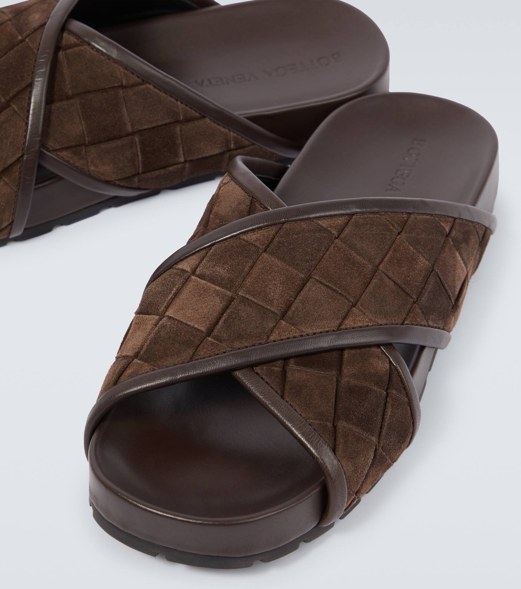 Tarik Intrecciato suede sandals - 3