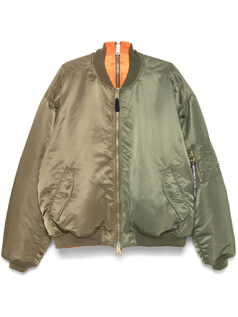 x Alpha Industries Double Zip bomber jacket 1