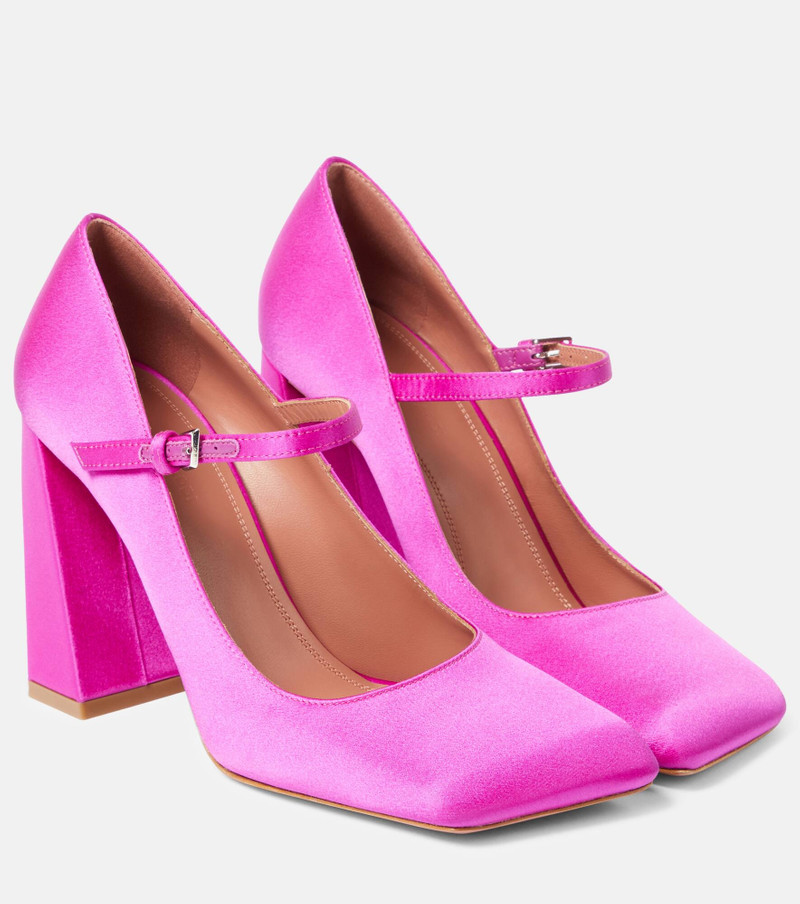 Charlotte 95 satin Mary Jane pumps - 1