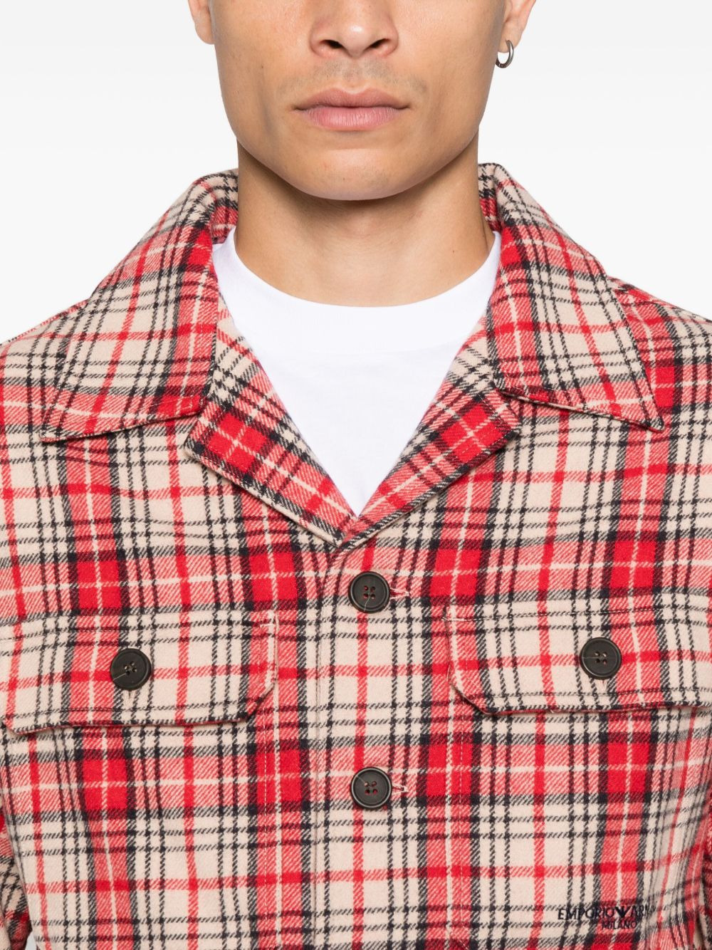 checked wool shirt - 5