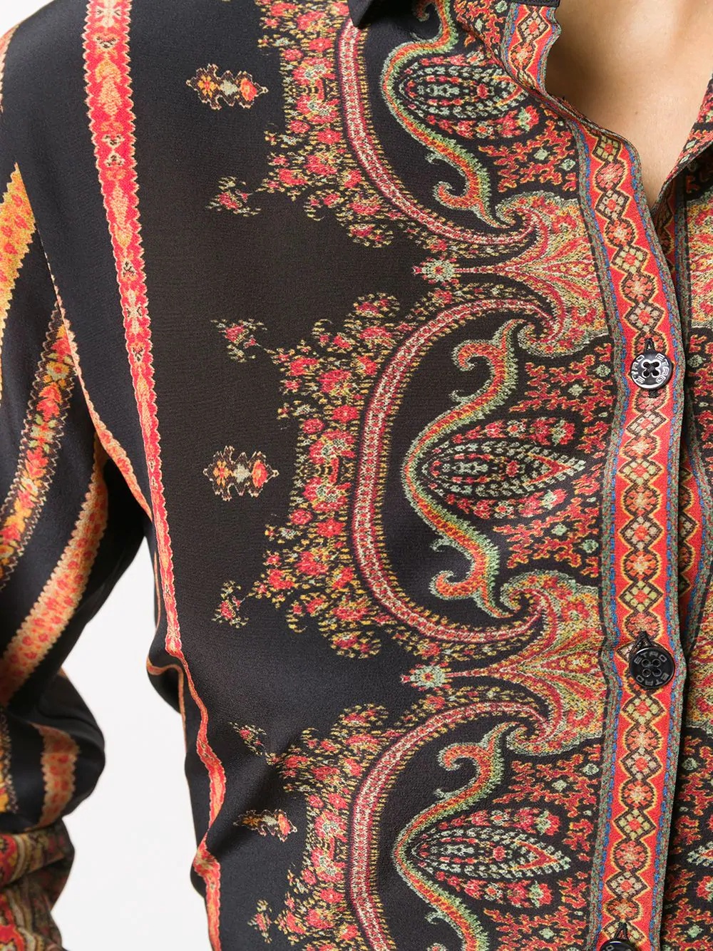 paisley-print silk shirt - 5