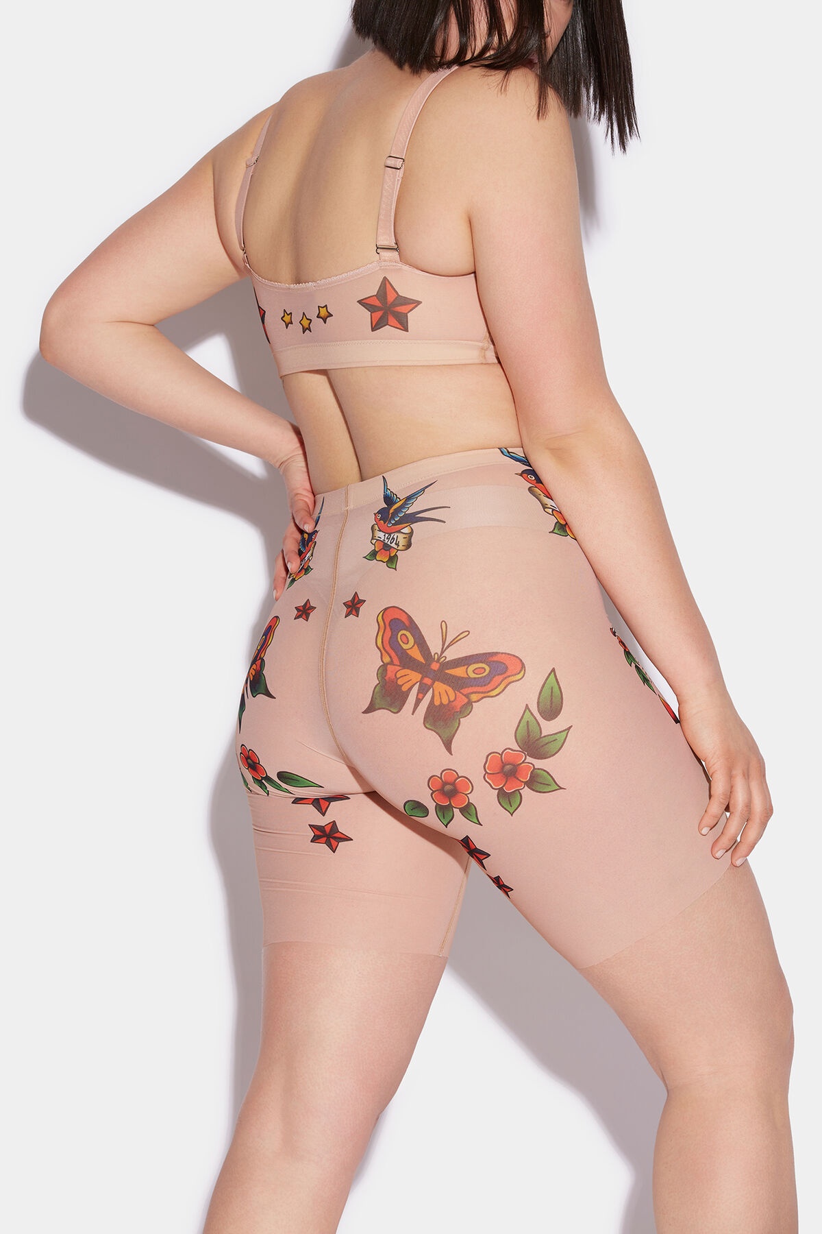 HONEY TATOO CYCLING SHORTS - 2