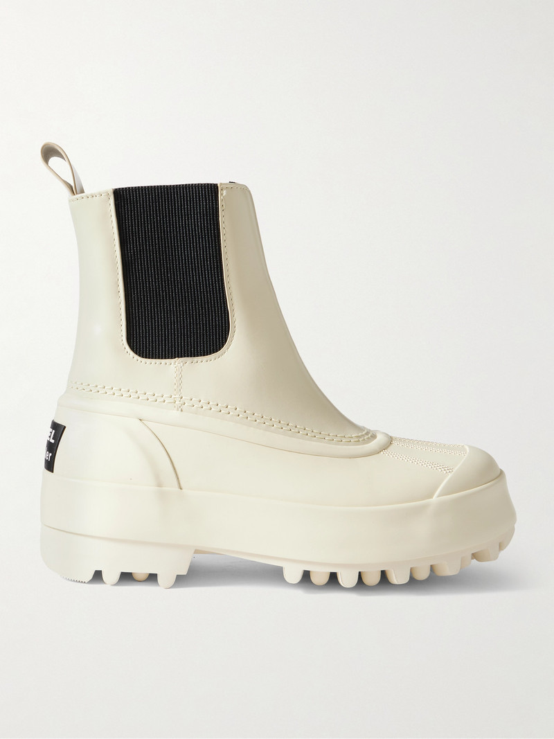 + Sorel Caribou Leather And Rubber Platform Chelsea Boots 1