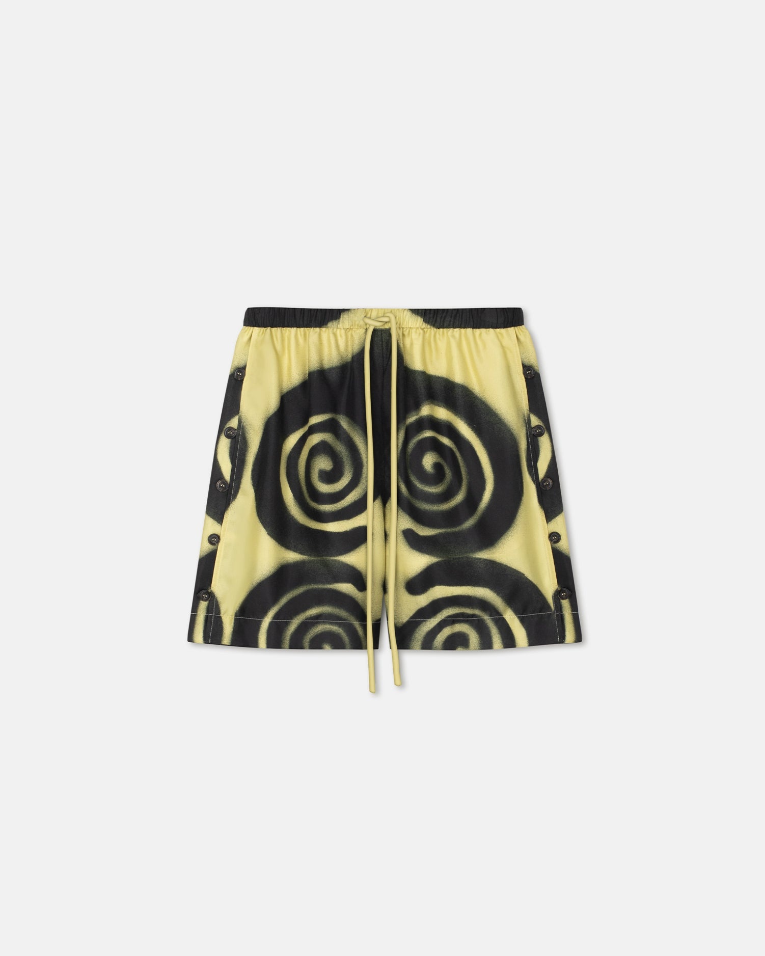 Printed Silk-Twill Shorts - 1