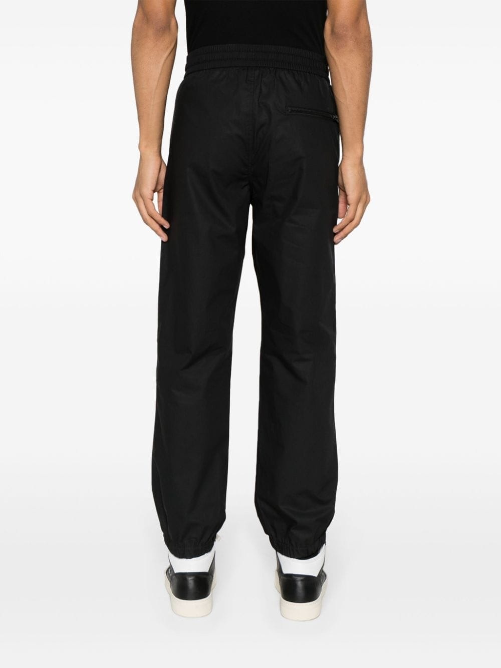 logo-strap tapered-leg trousers - 4