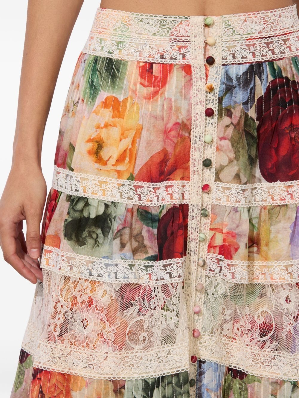 floral-print maxi skirt - 5