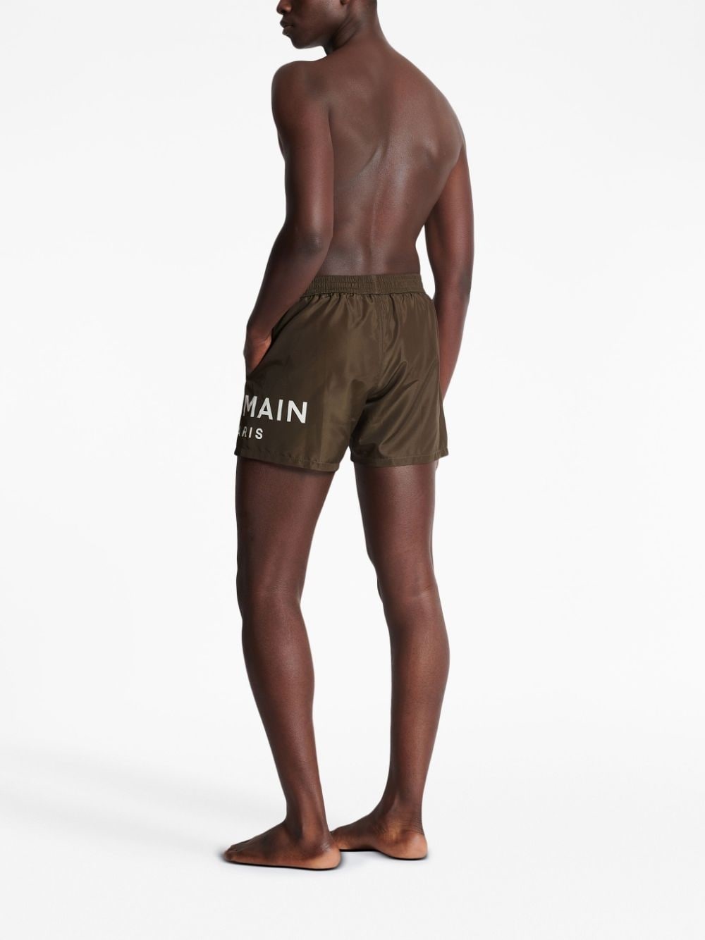 logo-print swim shorts - 4
