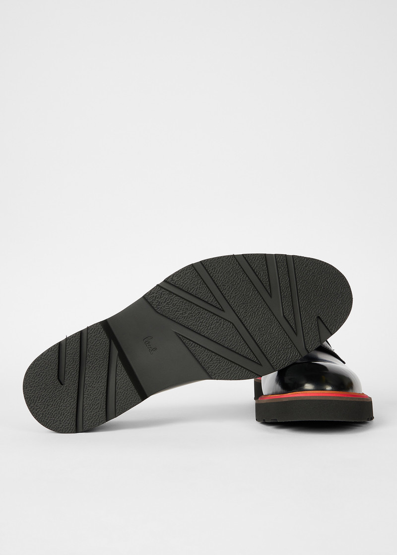 Paul Smith Black High-Shine 'Ras' Shoes outlook