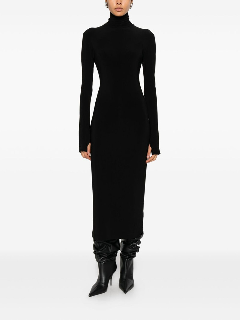 NORMA KAMALI turtleneck midi dress outlook