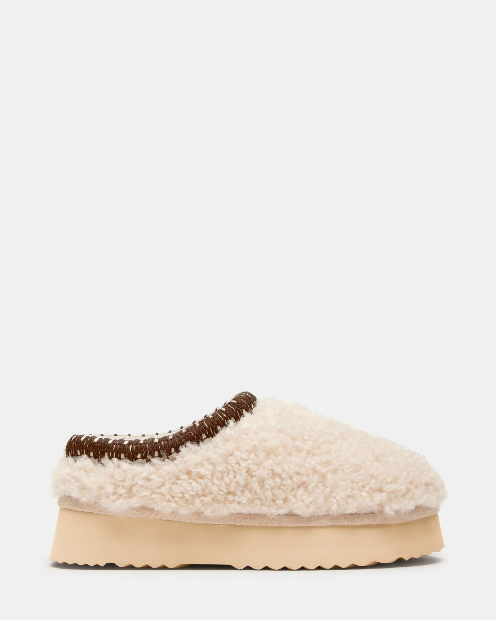 SELENA FAUX SHEARLING NATURAL - 1