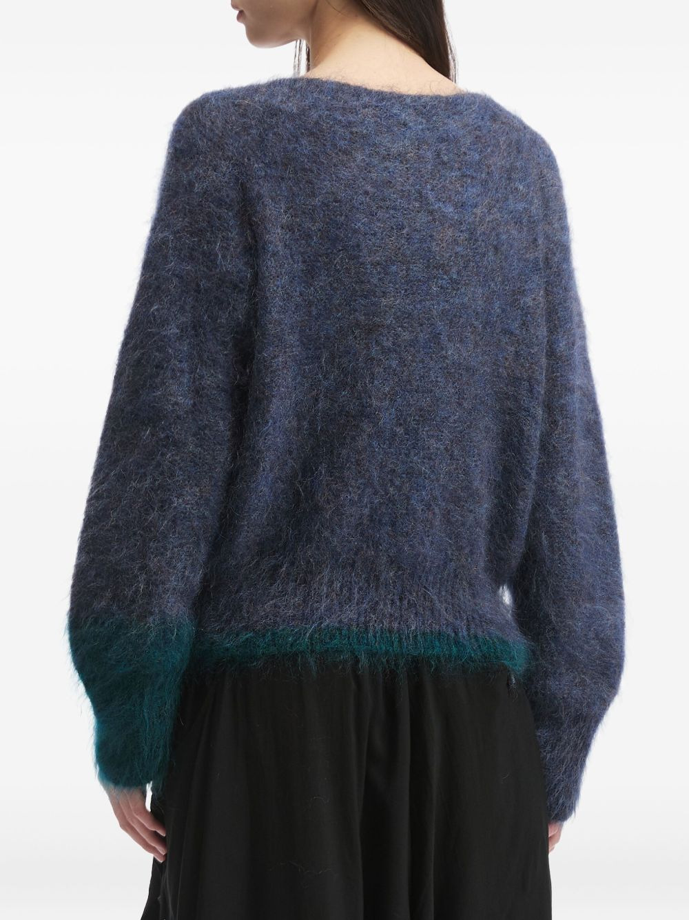 button-front mohair cardigan - 4