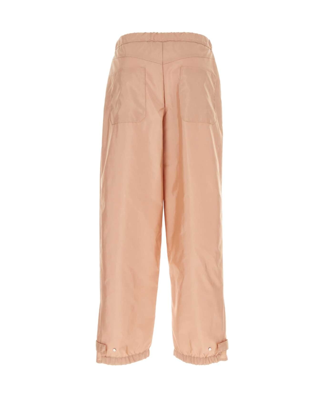 Powder Pink Nylon Pant - 2