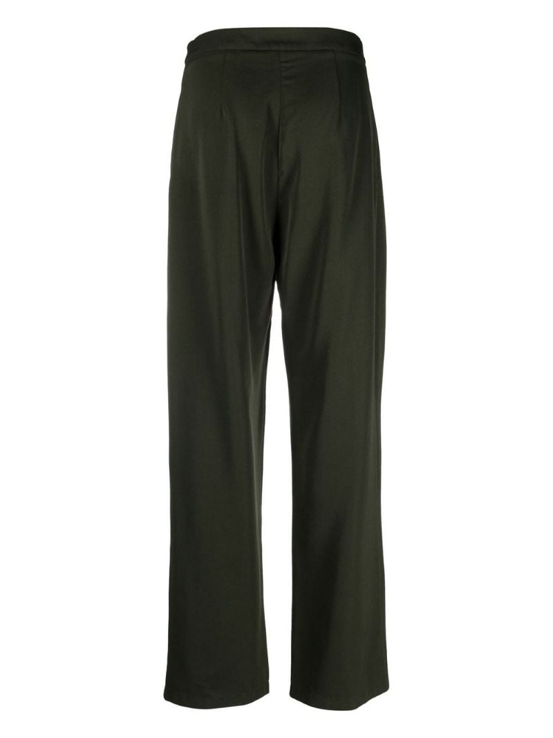 pleated straight trousers - 3