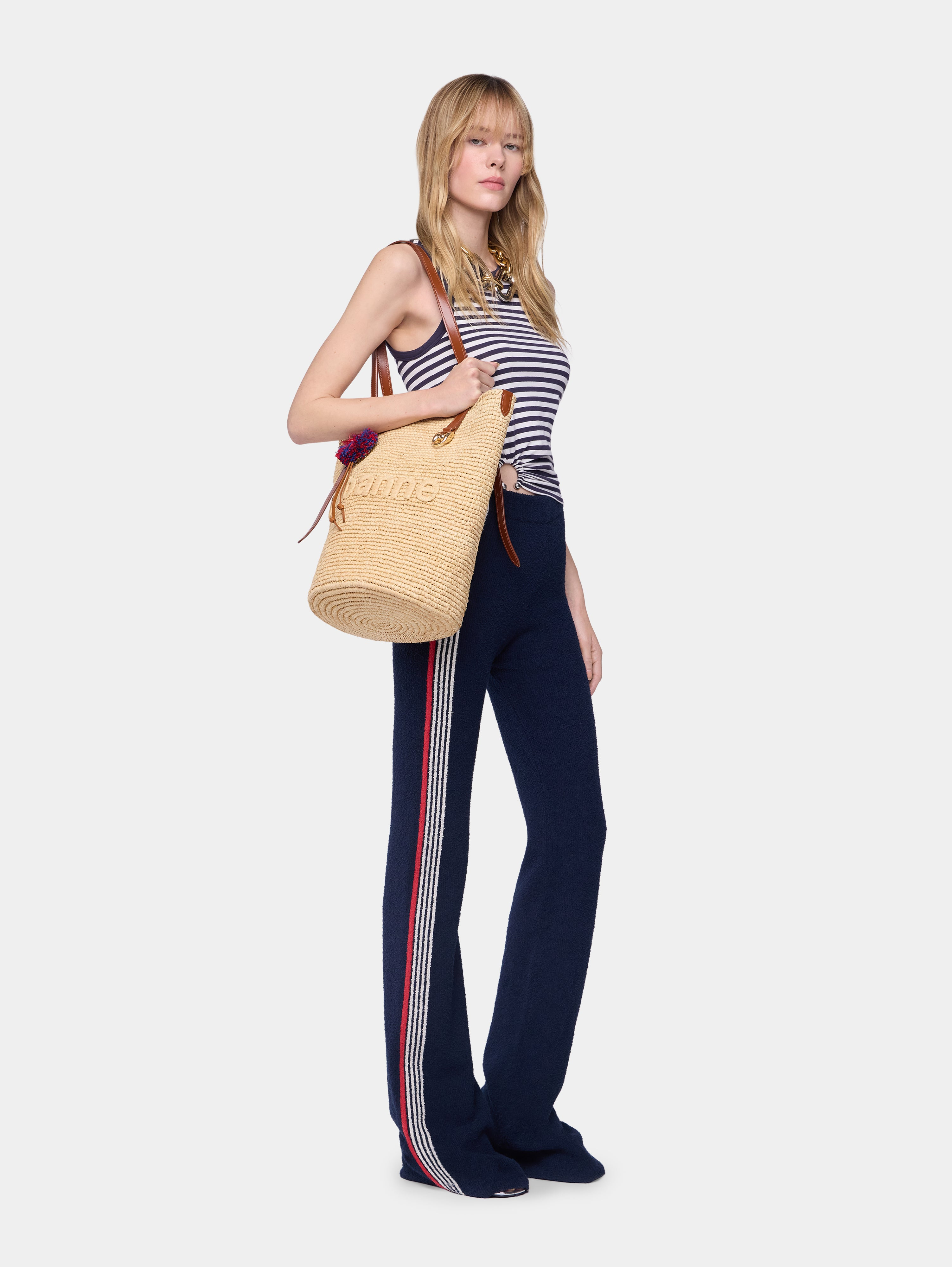 FLARE TROUSERS IN TERRY JERSEY - 2