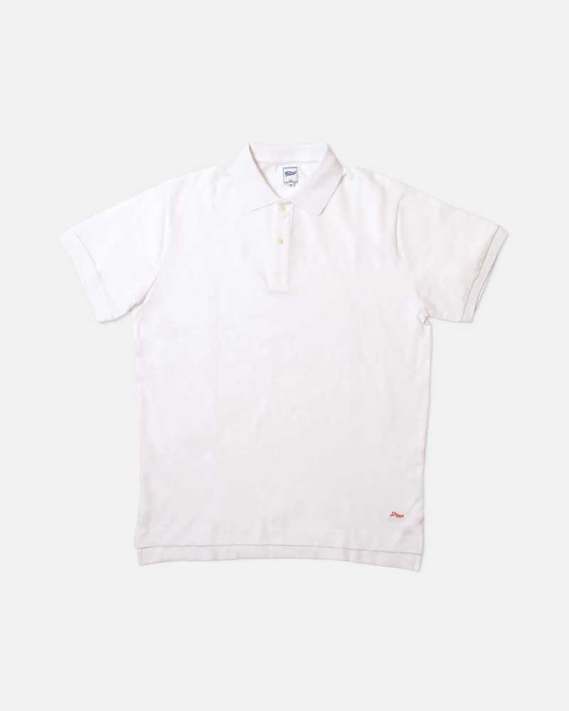 WHITE PIQUE BURGEE POLO - TRIM FIT 1