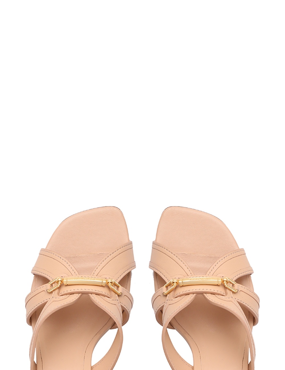 ZIMMERMANN Prisma 65mm leather sandals - Brown