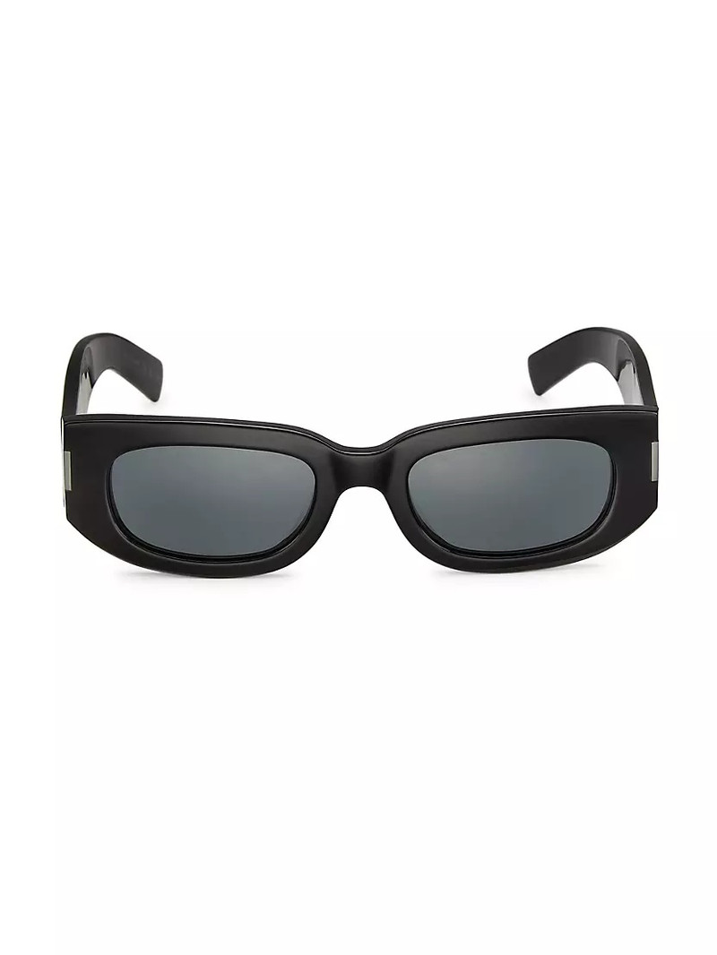 Bold Corner Angle 51MM Oval Acetate Sunglasses - 1
