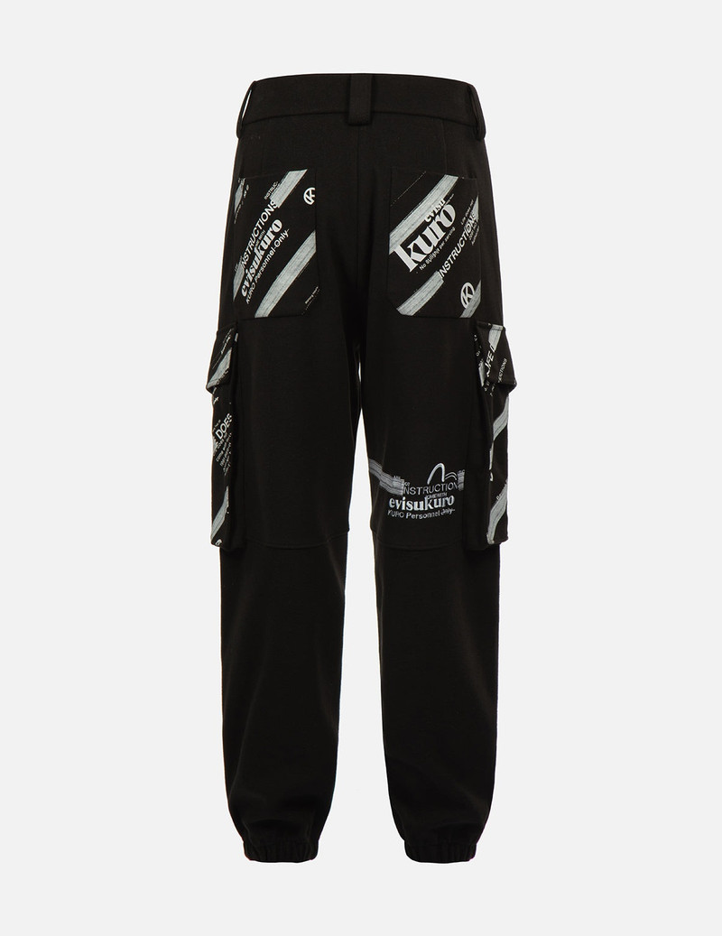 EVISU Logo Printed Pannels Cargo Pants outlook