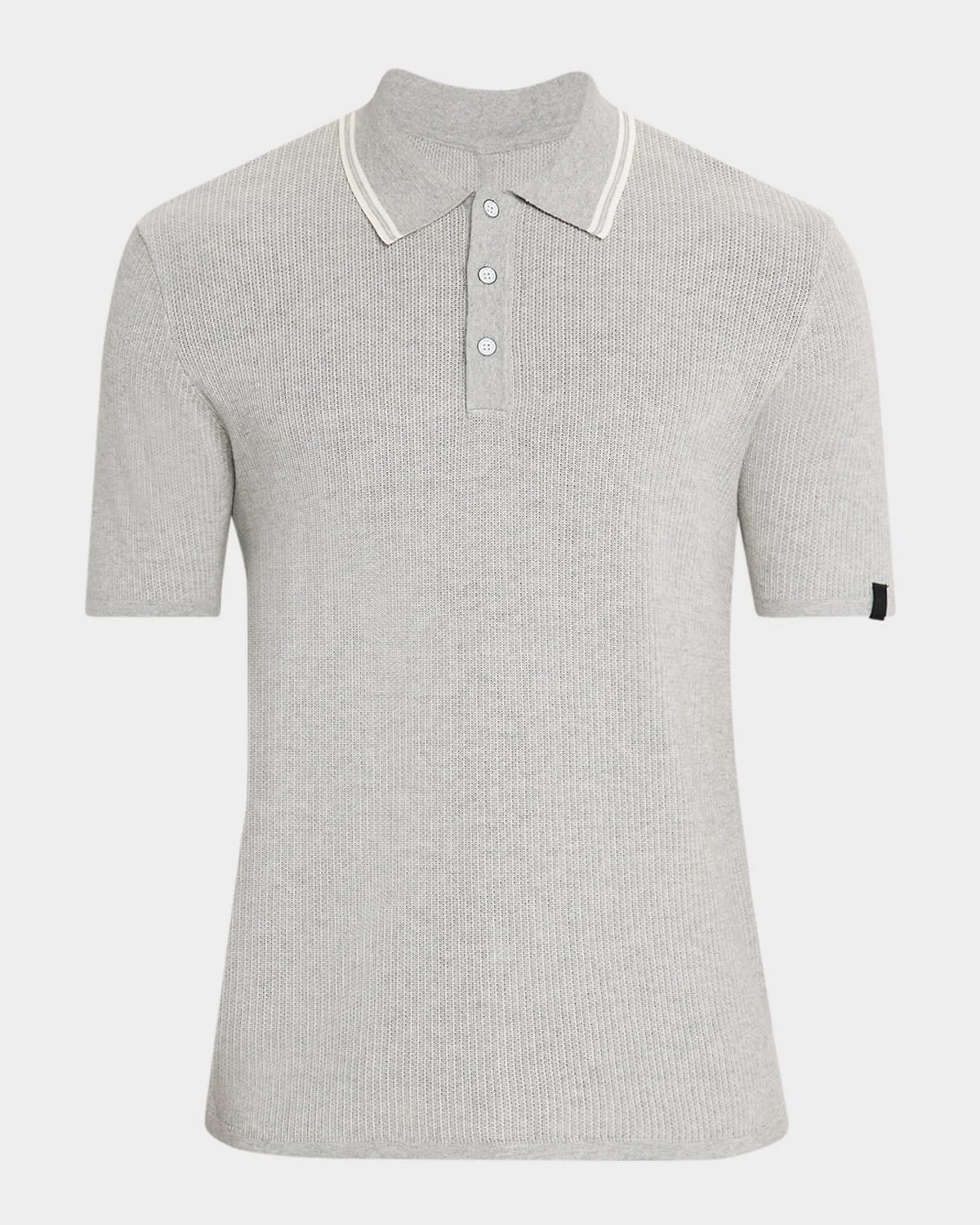Men's Harvey Tipped Knit Polo Shirt - 1
