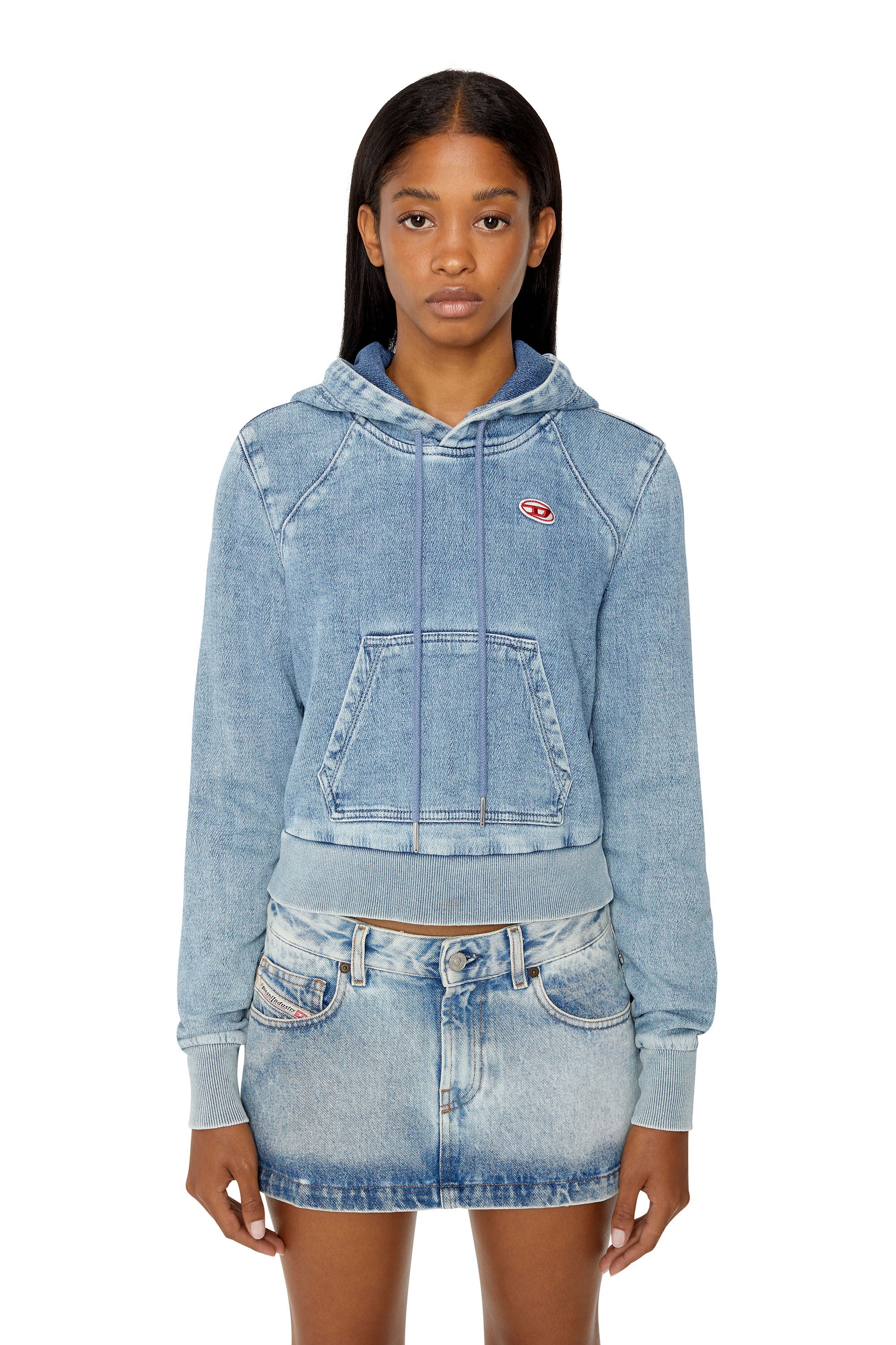 D-ANGY TRACK DENIM HOODIE - 3