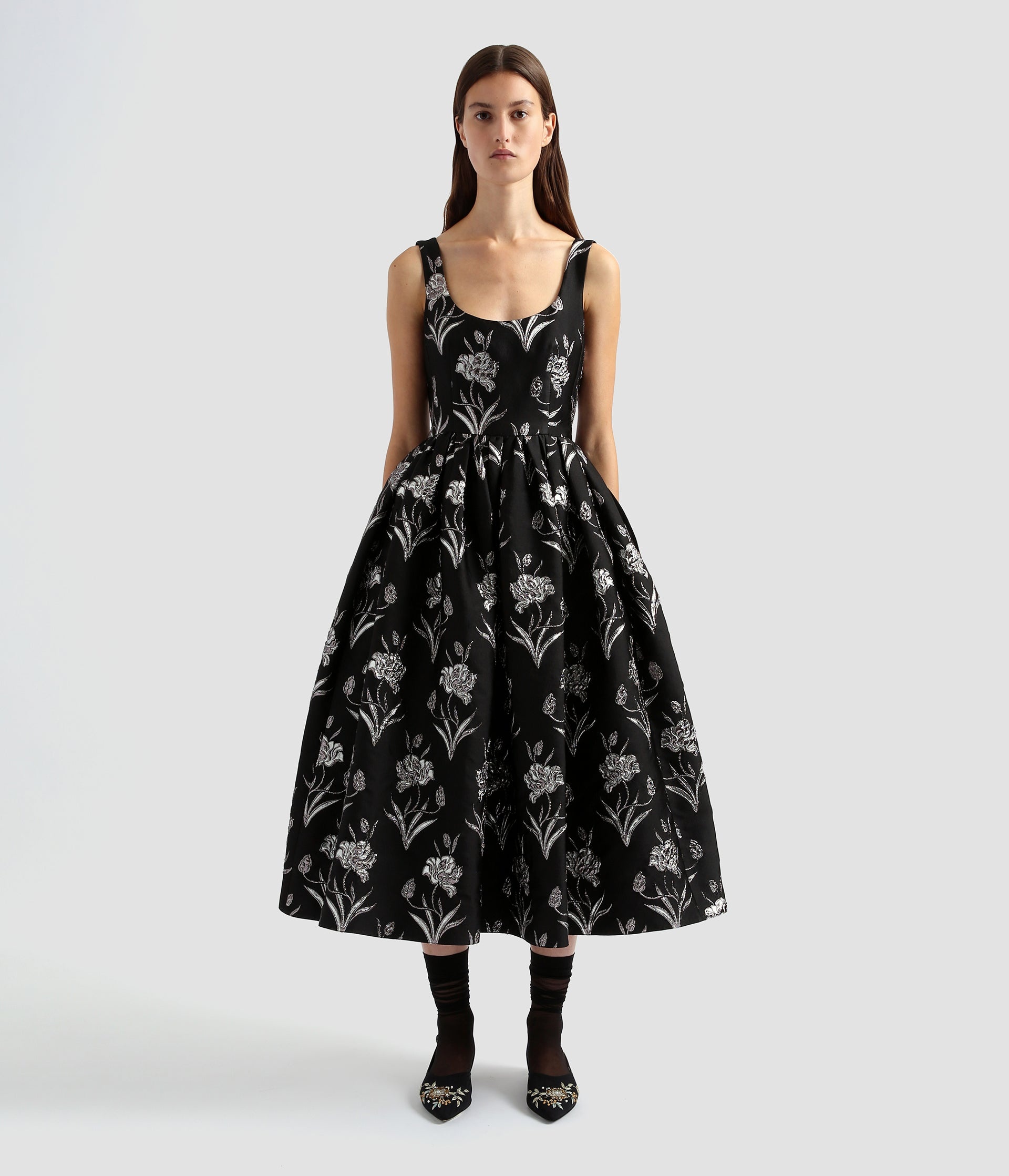 FIT AND FLARE MIDI DRESS - 2