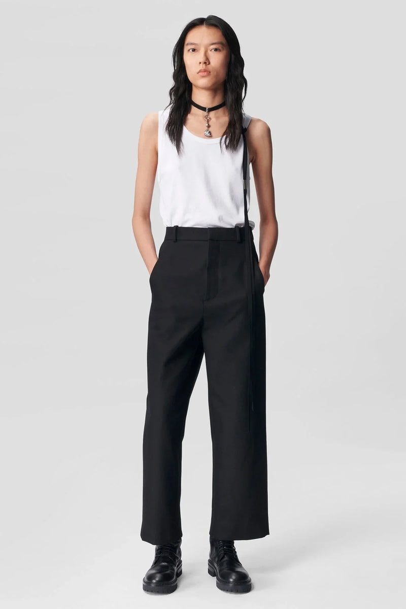 Kylie Cropped High Waist Trousers - 4