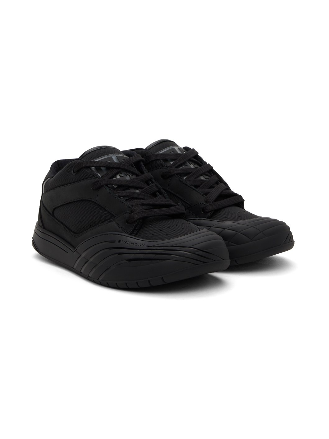 Black Skate Nubuck Sneakers - 4