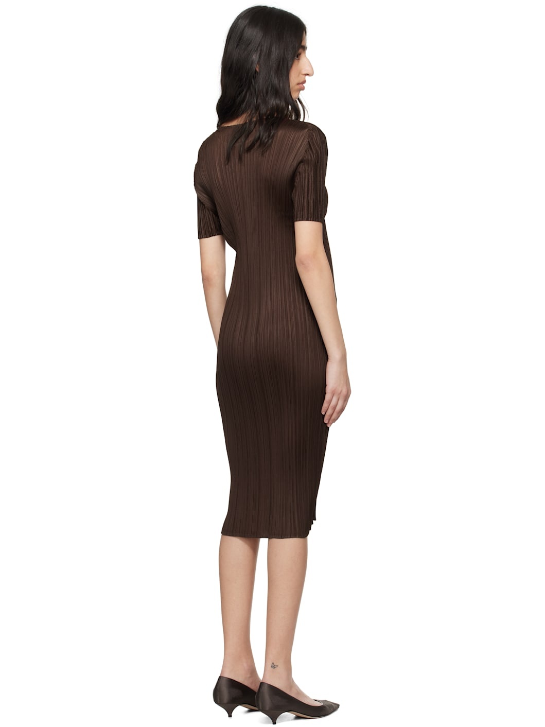 Brown Monthly Colors March Midi Dress - 3