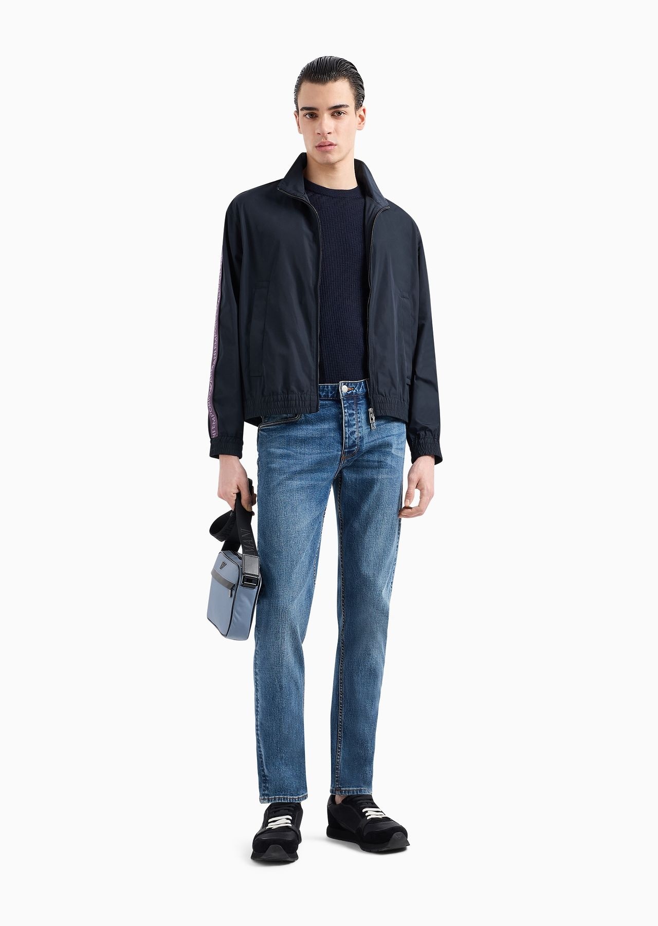 J75 Slim-fit, washed stretch-denim jeans - 4