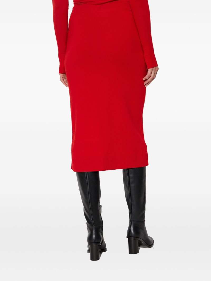 button-front fitted skirt 4