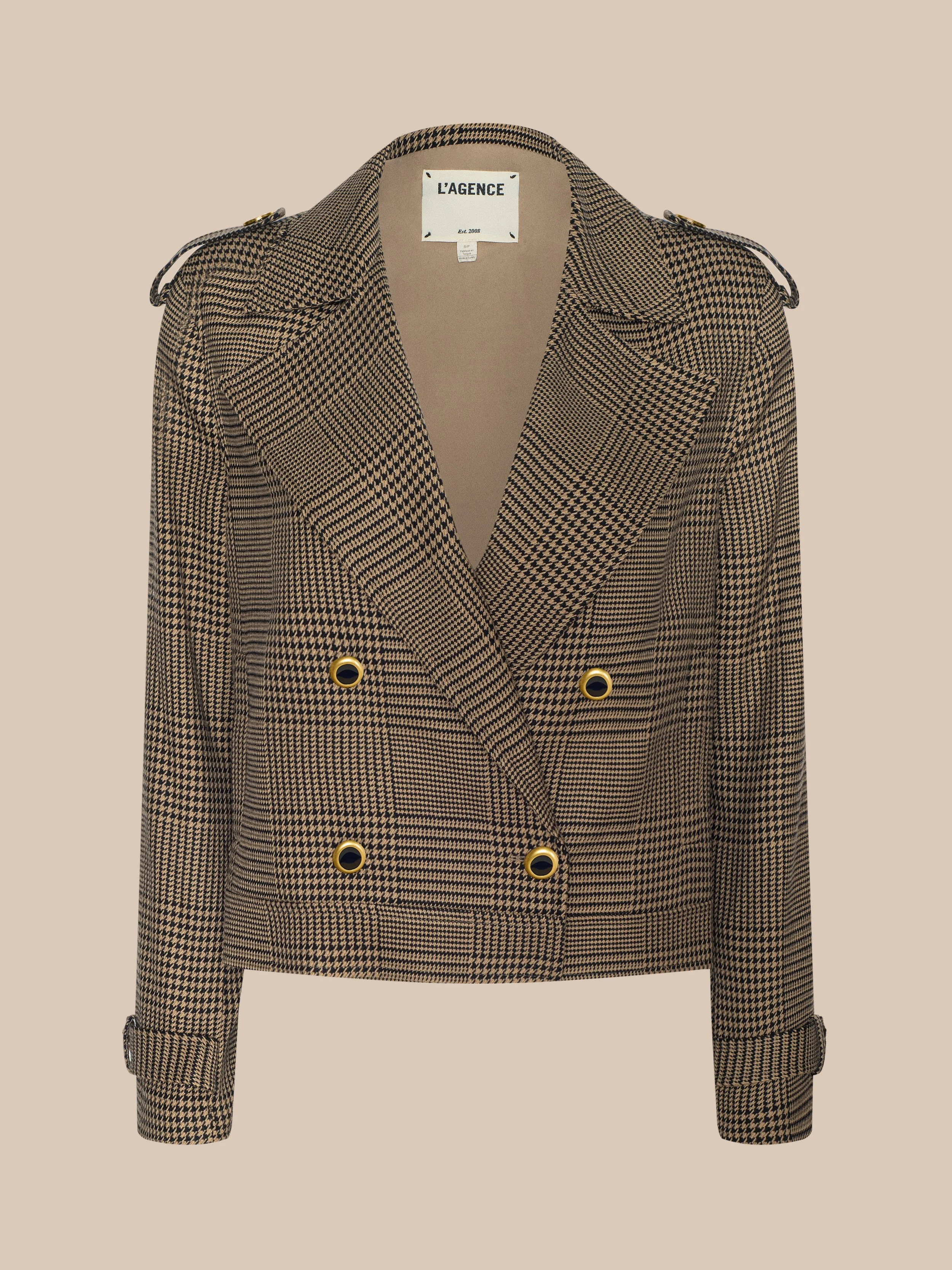 Xoey Cropped Trench Coat - 1
