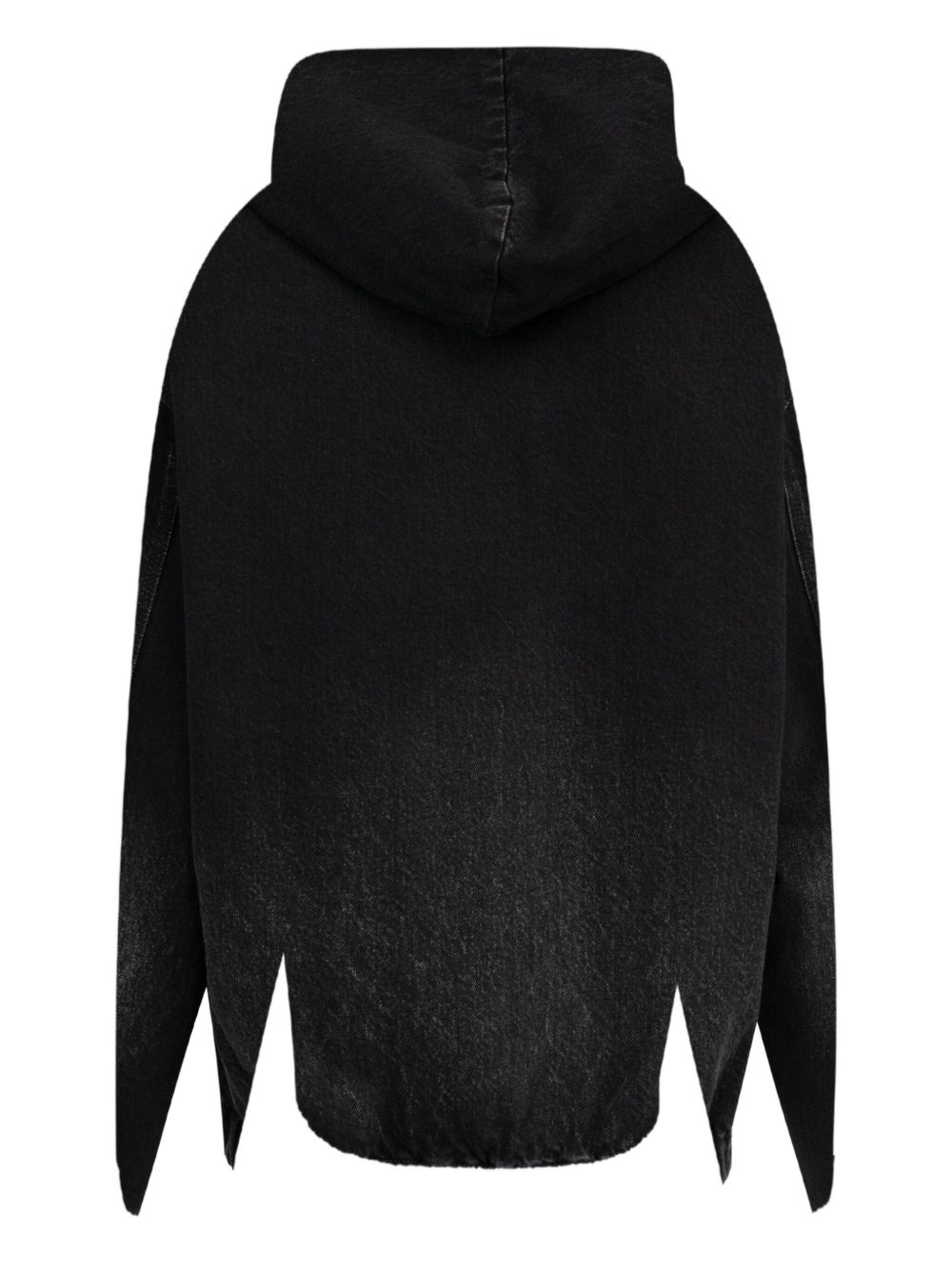 hooded denim jacket - 2
