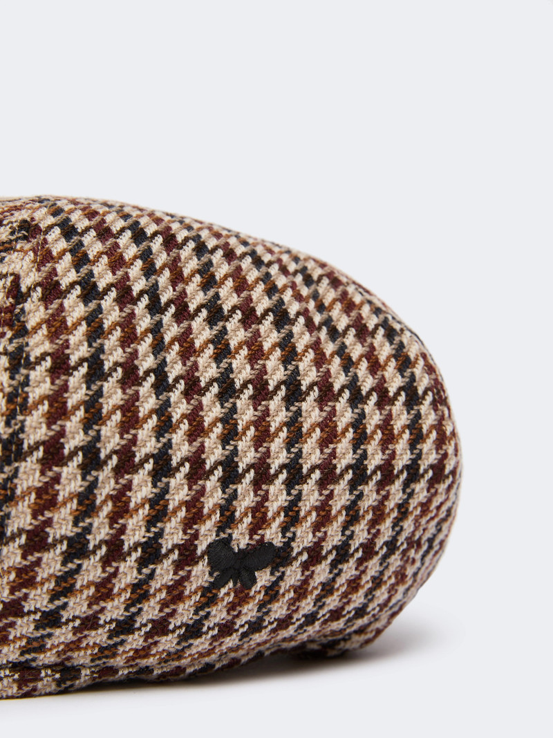 WEEKEND Max Mara Wool and cotton basketweave beret - RED PURPLE outlook