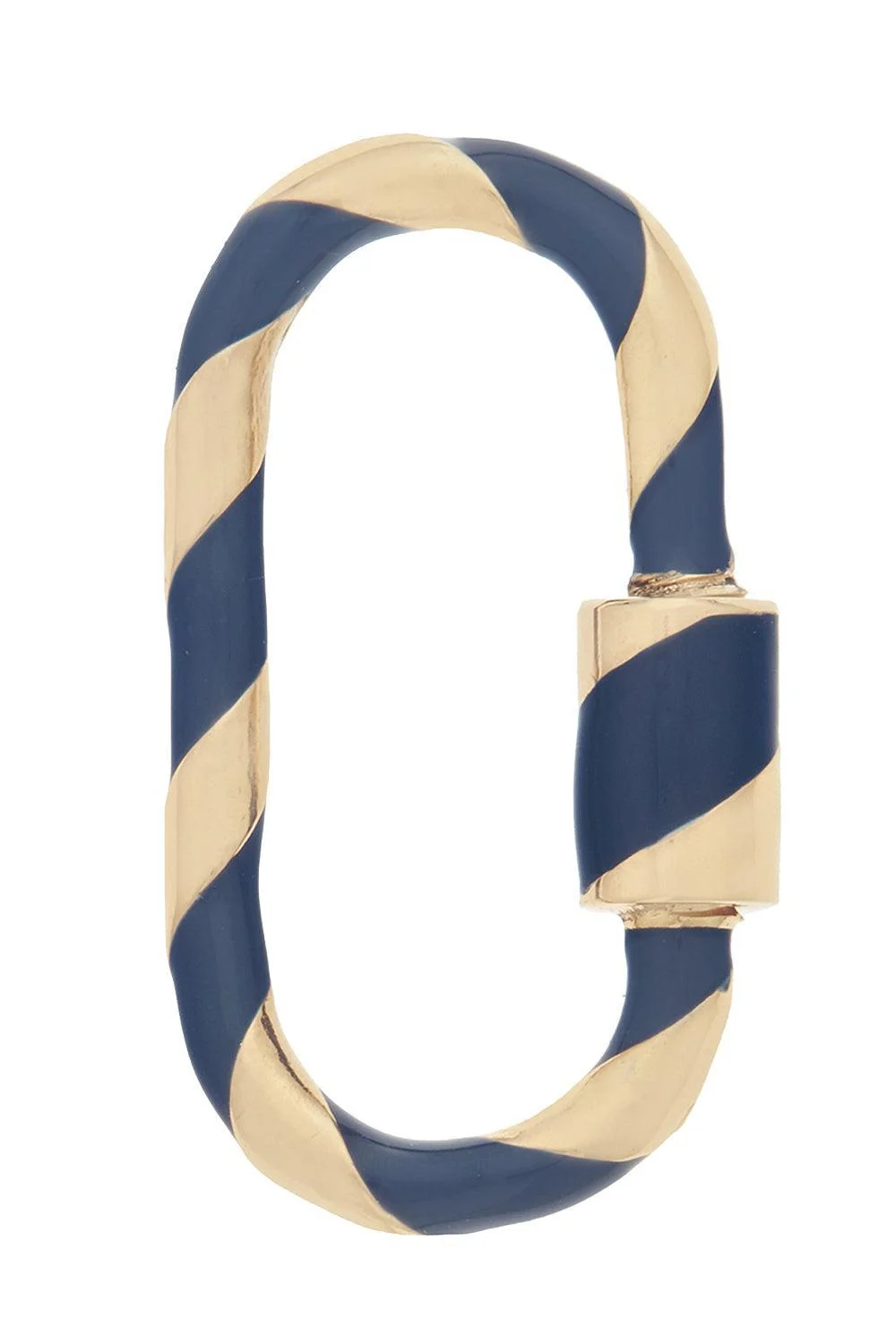 Medium Lock - Navy Enamel - 1