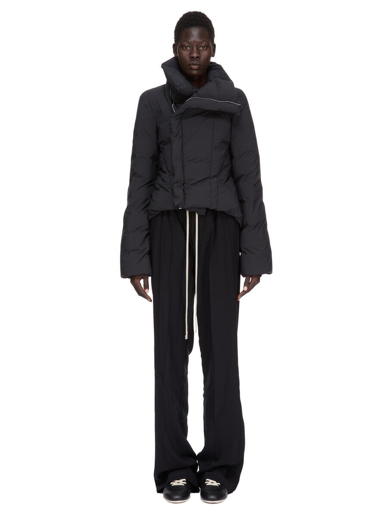 Rick Owens Dietrich pleated crepe wide-leg pants outlook