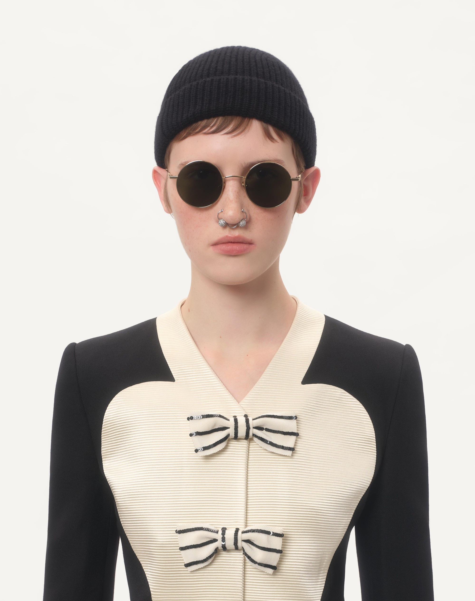 JACKET WITH EMBROIDERED BOWS - 5