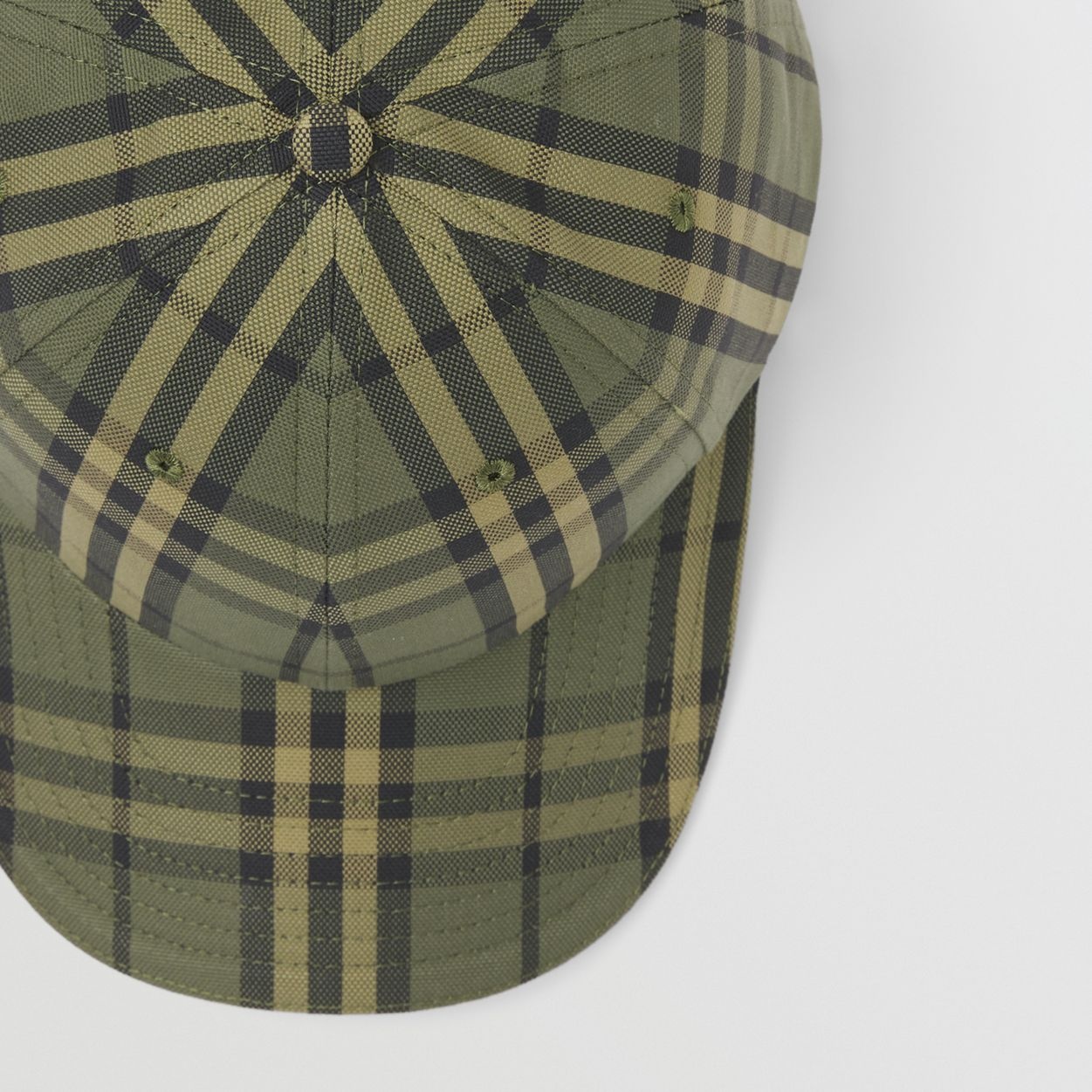 Check Cotton Canvas Baseball Cap - 2