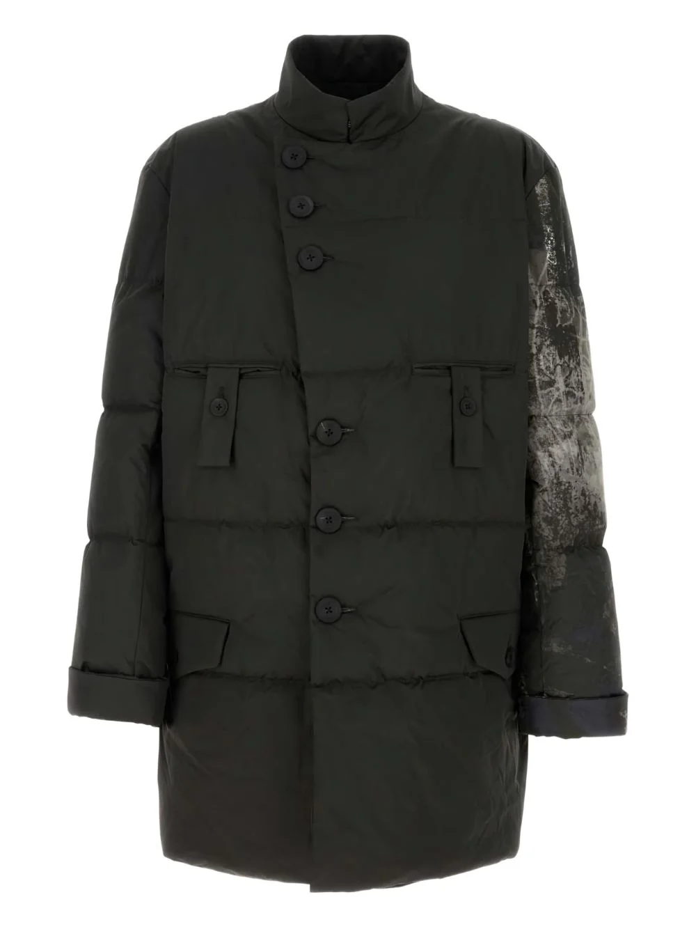 high-neck padded coat - 1