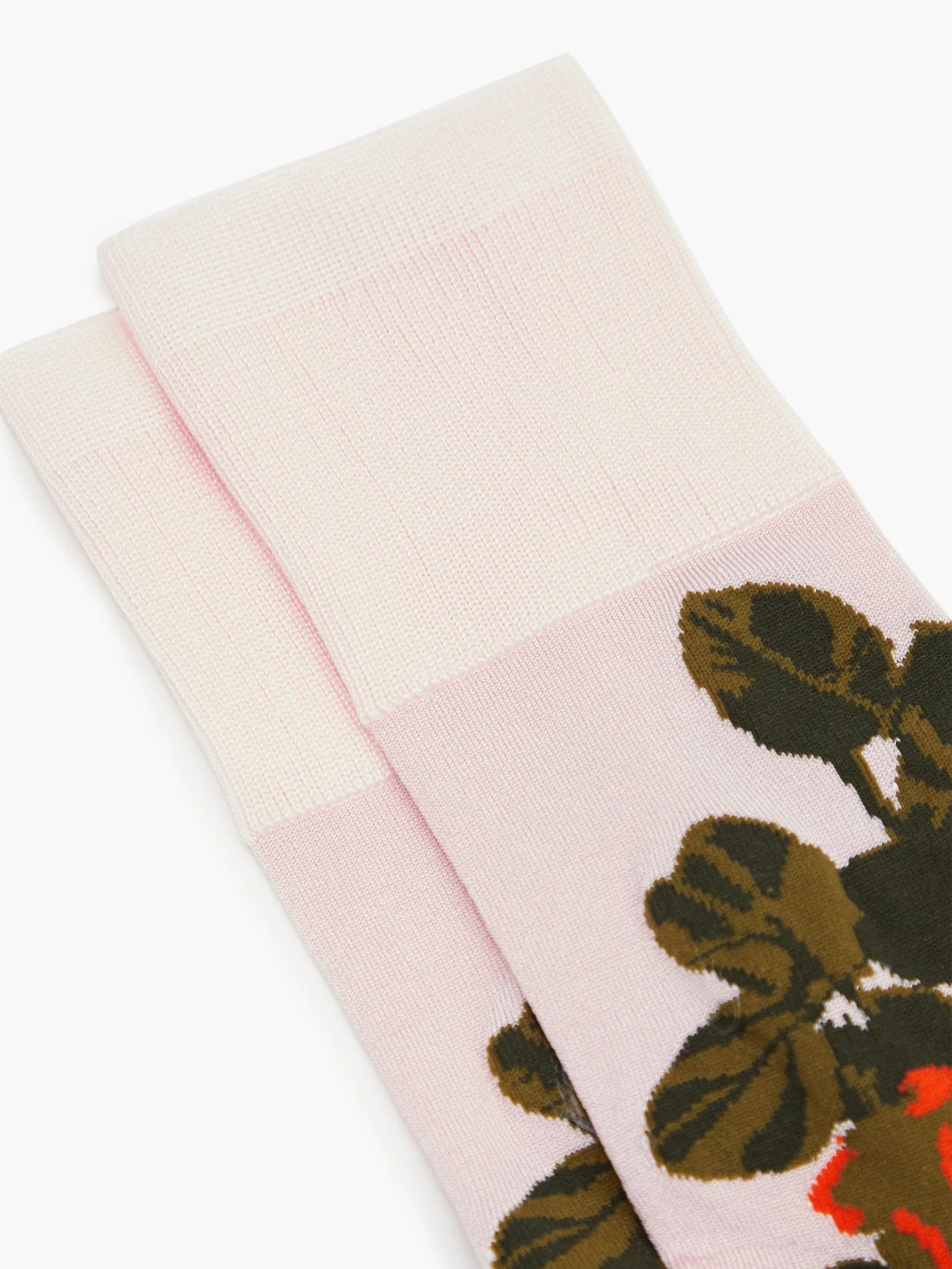 Rose-jacquard jersey socks - 3