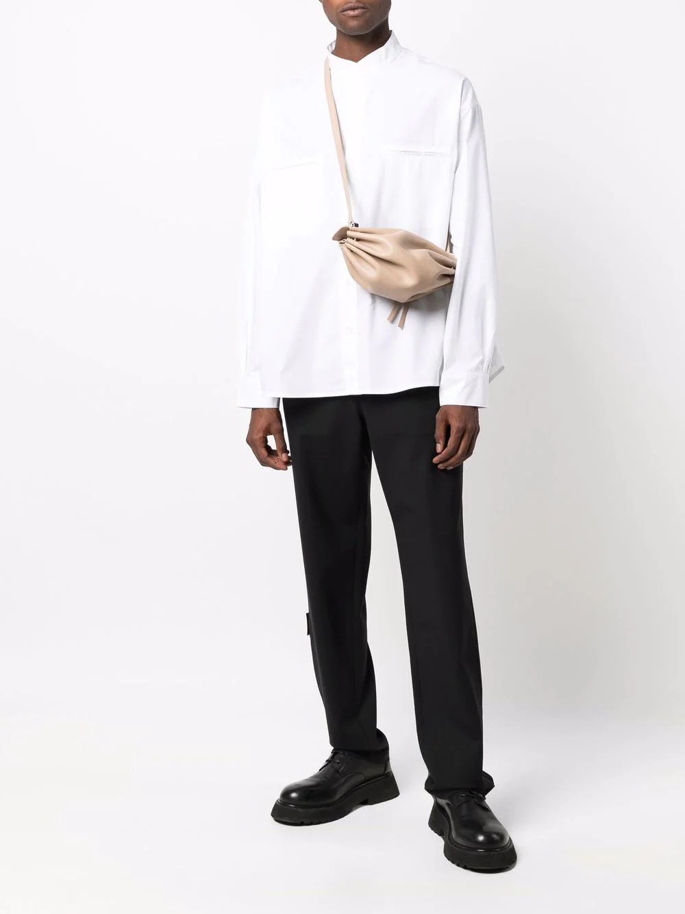 plain long-sleeve shirt - 2