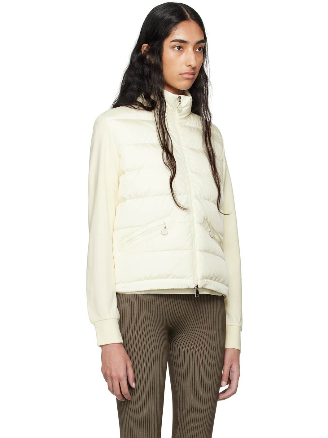 Off-White Paneled Down Cardigan - 2