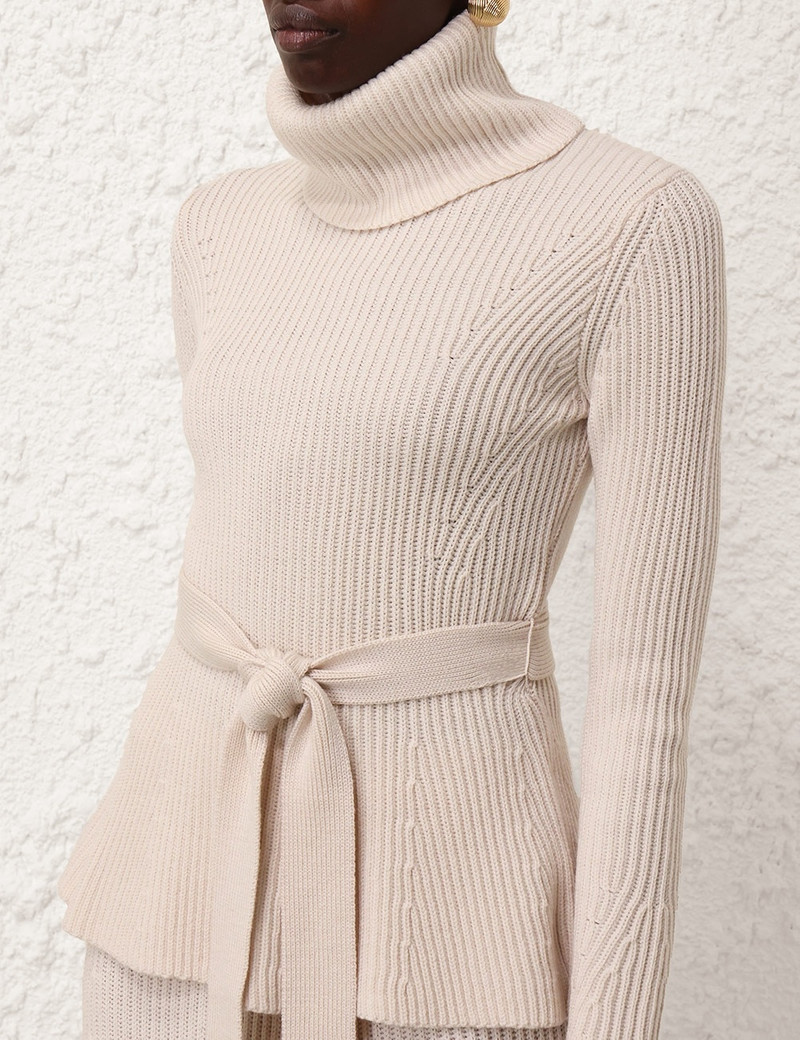 ILLUSTRATION PEPLUM SWEATER 5