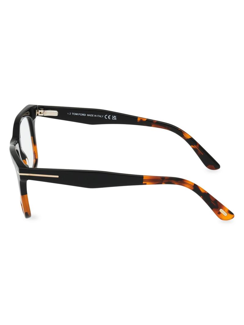 Men's 50MM Square Sunglasses - Black Havana Dark Brown 3