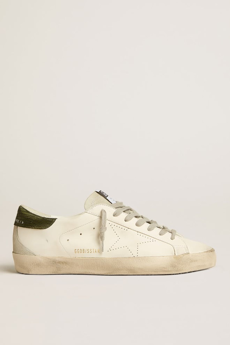 Men’s Bio-based Super-Star 와 perforated 스타 과 green heel 탭 1