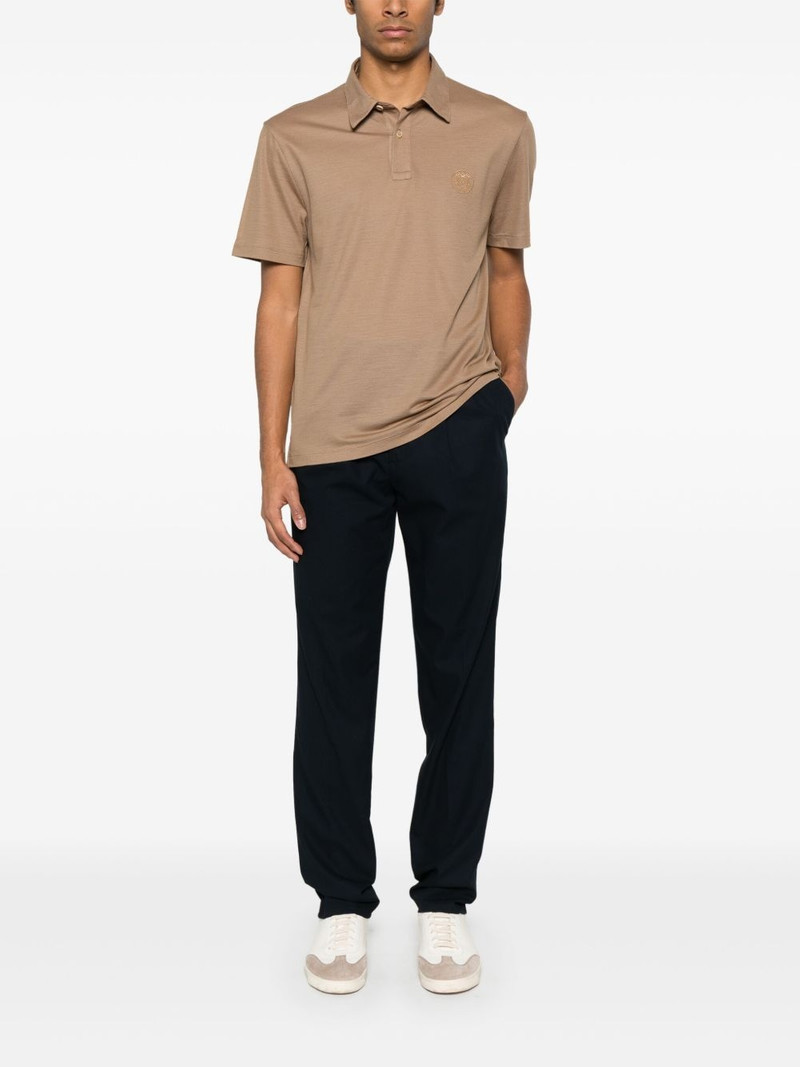 Brioni logo-embroidered polo shirt outlook