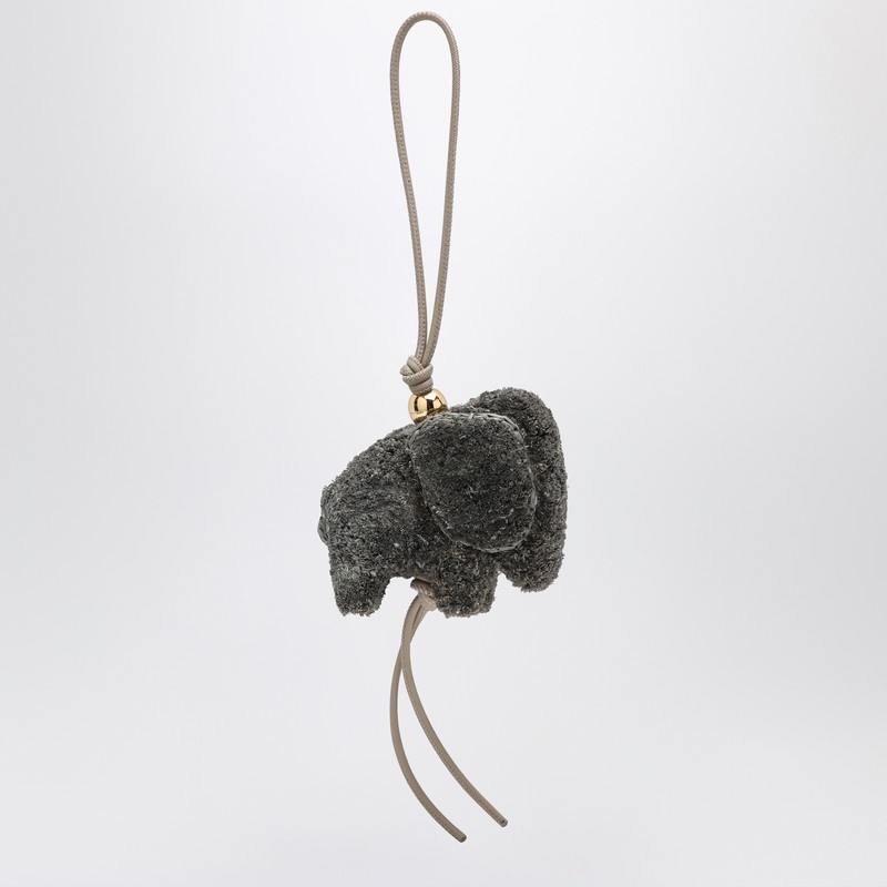 かごバッグ LOEWE ELEPHANT PENDANT IN RAFFIA AND LEATHER Loewe Elephant pendant in raffia and leather | REVERSIBLE