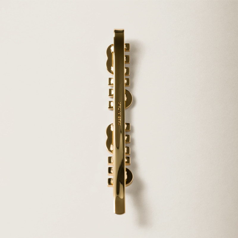Miu Miu Enameled metal hair clip outlook