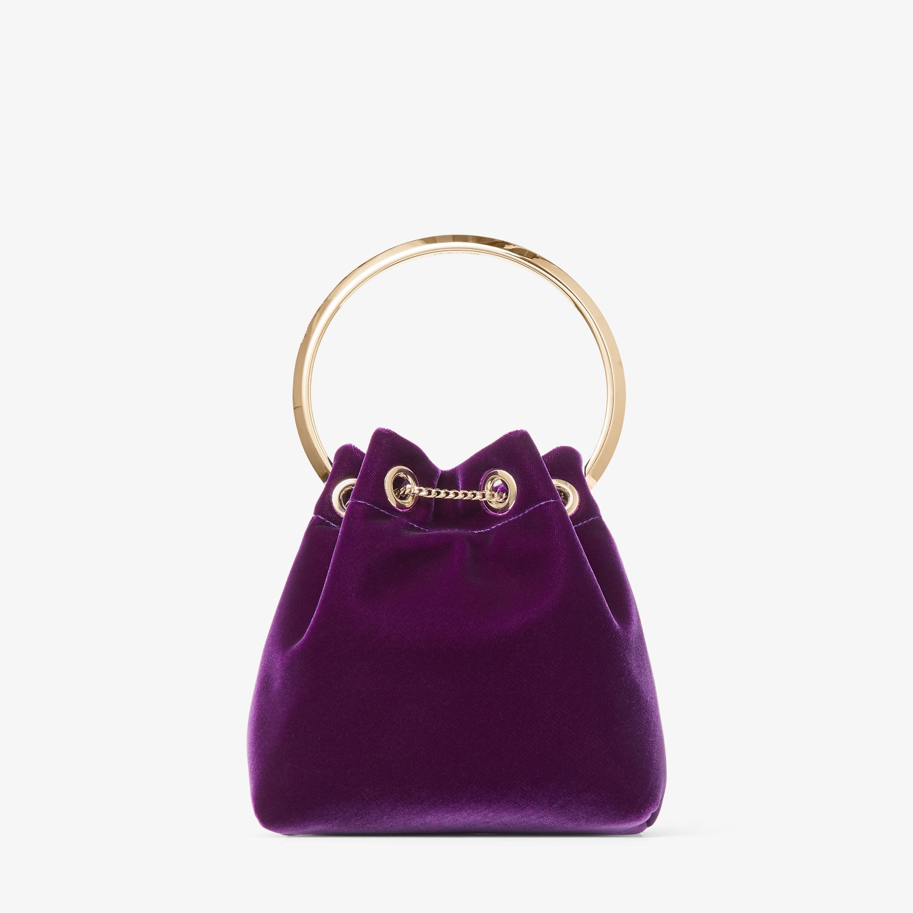 Bon Bon
Cassis Velvet Handbag with Metal Handle - 6
